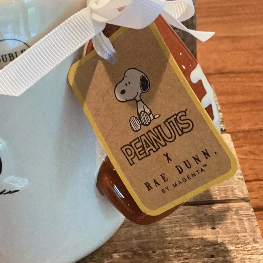 Rae Dunn x Peanuts Football Mug